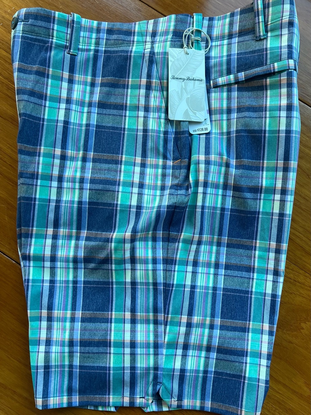 Tommy Bahama Mens Shorts On Party Plaid SZ 38 X 10 NWT $128